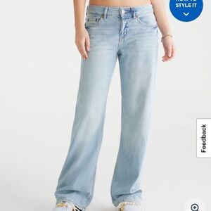 Aeropostale Baggy Wide-Leg Jeans *SHORT